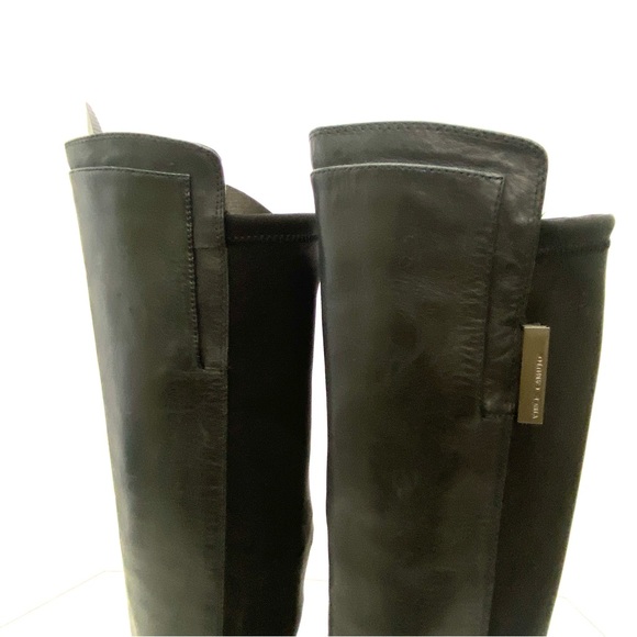 Vince Camuto Women's Black Multi-Texture Kellisi Stretch Panel Knee High Boot - Picture 14 of 16